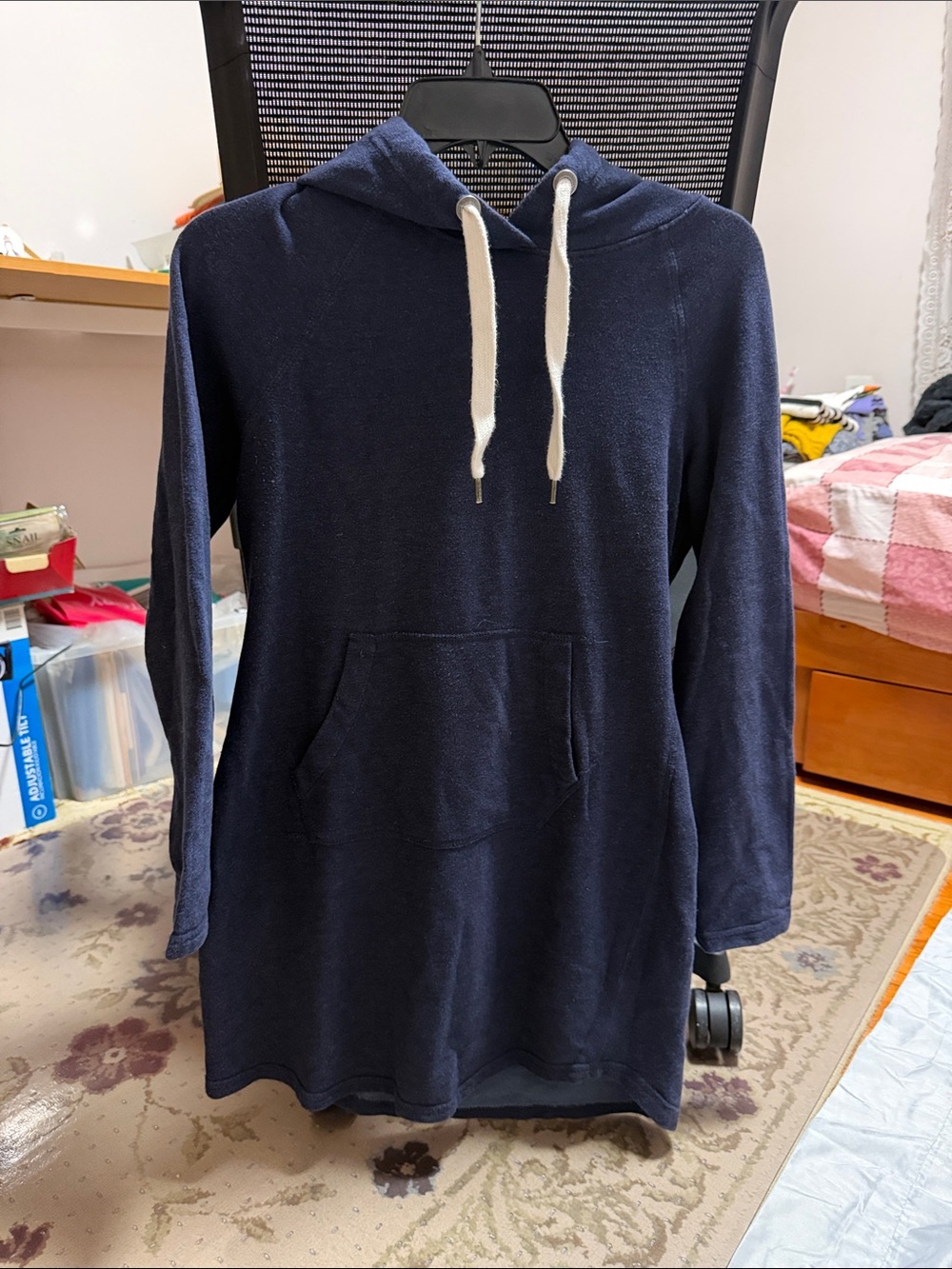 H&M L.O.G.G. by H&M Hooded hoodie in Blue Size Small